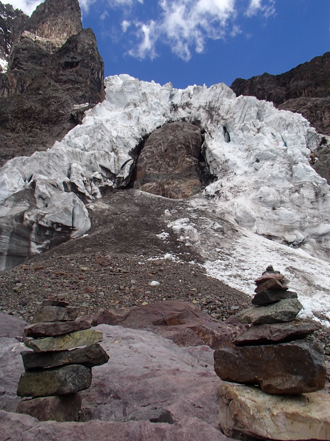 Frente del glaciar del nevado Ausangate